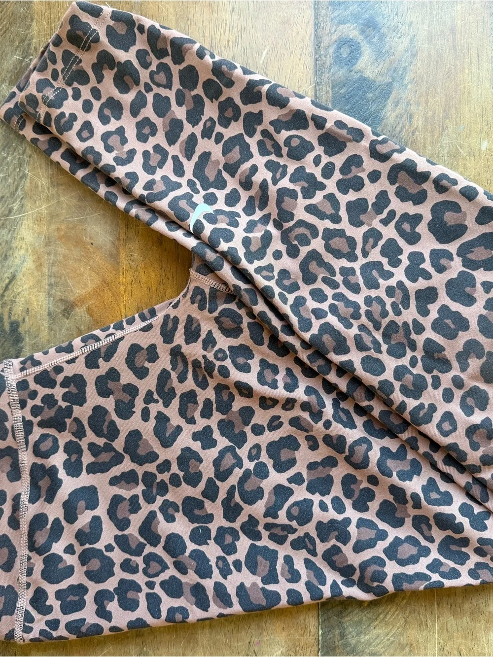 Nike Kids' Brown and Black Leopard Print Leggings
